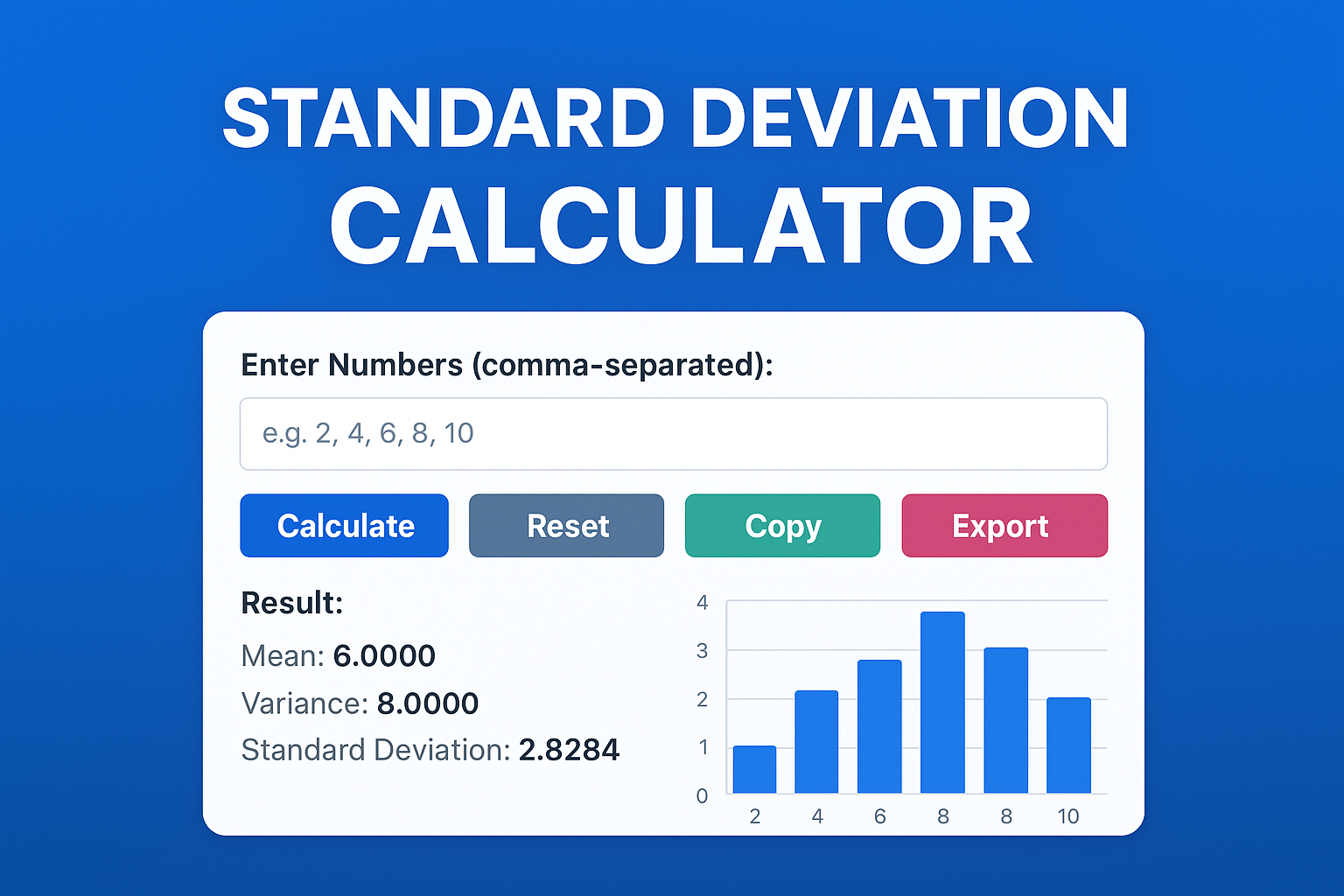 Standard Deviation Calculator